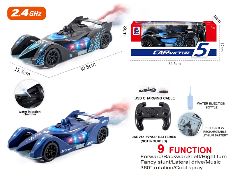 2.4G 1:16  R/C F1 Racing Stunt Spray Car