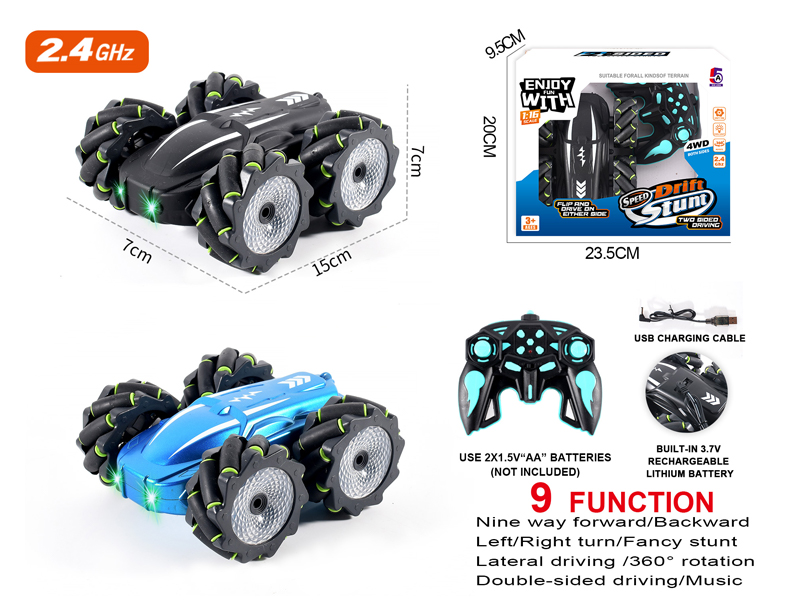 2.4G 1:16 R/C Double Sided Stunt Car