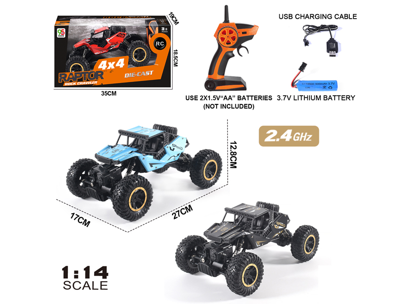 1:14 2.4G R/C 4WD Alloy Climbing Car