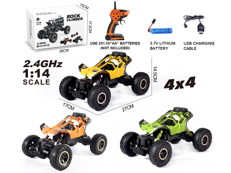 1:14 2.4G R/C 4WD Climbing Car