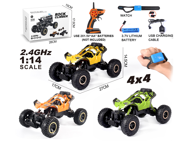 1:14 2.4G R/C 4WD Climbing Car With Watch