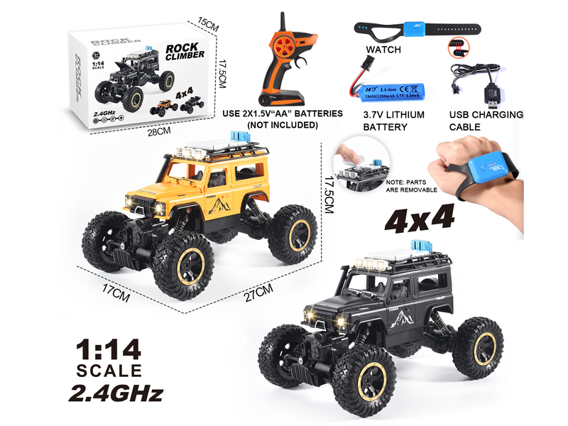 1:14 2.4G R/C 4WD Climbing Car With Watch