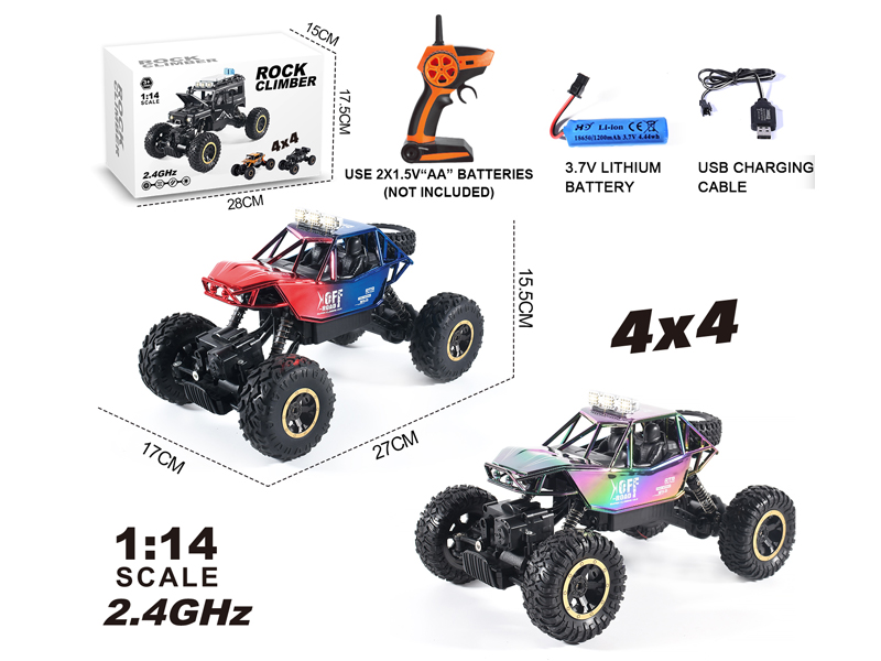 1:14 2.4G R/C 4WD Climbing Car