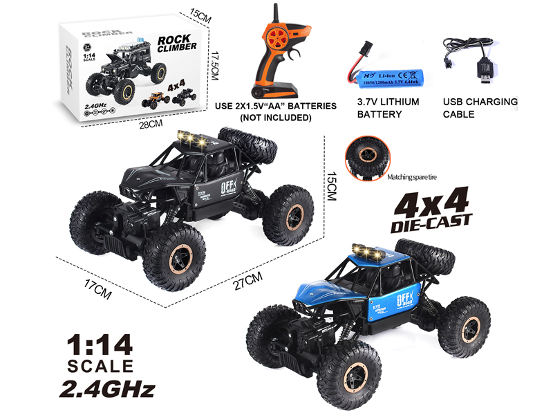 1:14 2.4G R/C 4WD Alloy Climbing Car