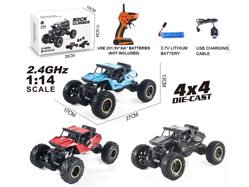 1:14 2.4G R/C 4WD Alloy Climbing Car