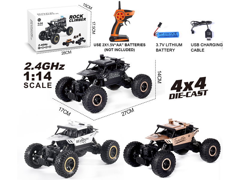 1:14 2.4G R/C 4WD Alloy Climbing Car