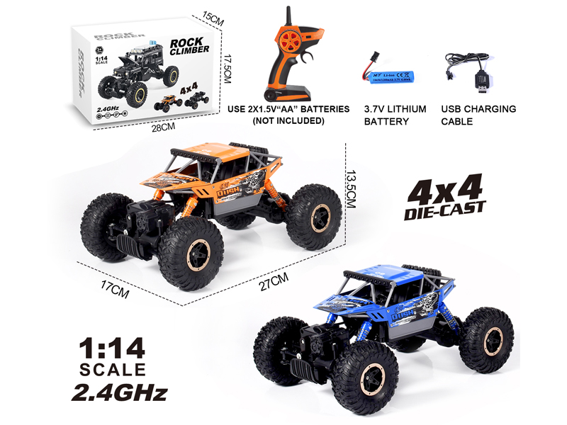 1:14 2.4G R/C 4WD Alloy Climbing Car
