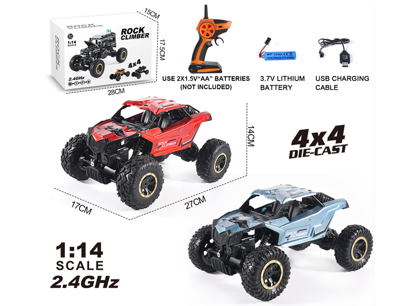 1:14 2.4G R/C 4WD Alloy Climbing Car