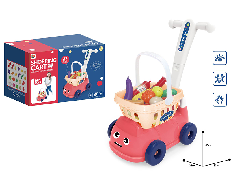 Cartoon Shopping Cart Set