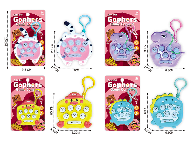 Mini Whack-A-Mole Machine With Lights And Sound