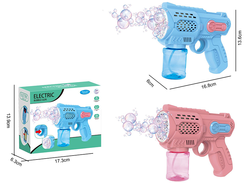 Multihole Electric Bubble Gun With Lights And Music