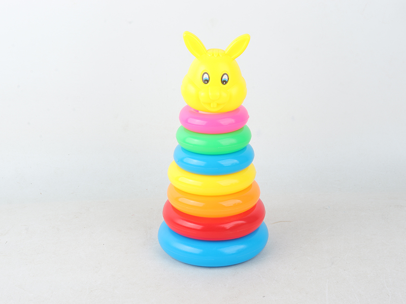 Large Seven-Layer Rabbit Stacking Rings Toys