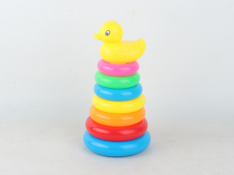 Large Seven-Layer Duck Stacking Rings Toys