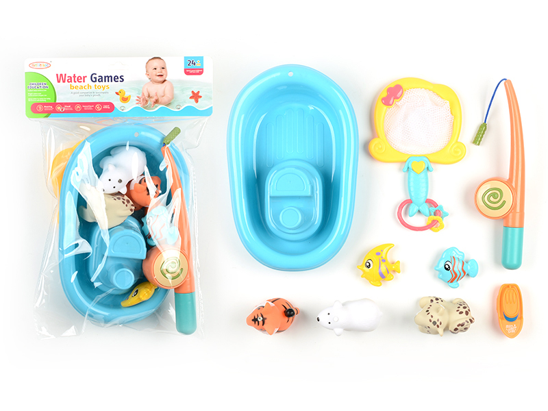 Bathroom Fishing Toys 9PCS