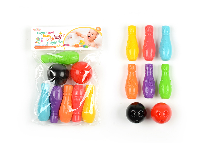 7pcs Vinyl Bowling Balls