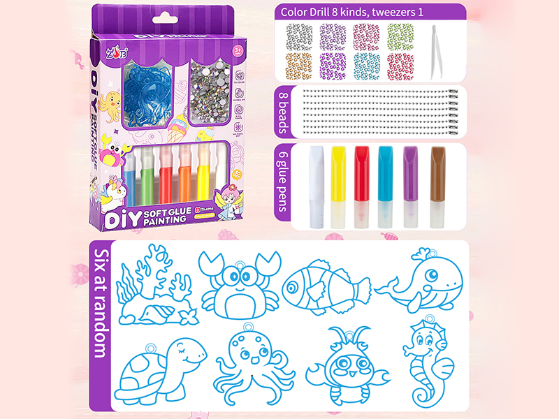 Ocean Series DIY Soft Glue Painting