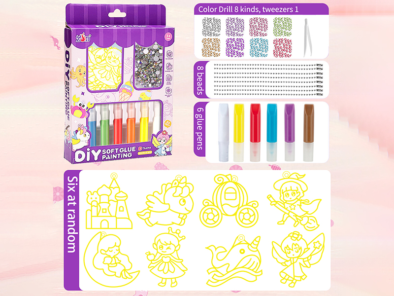 Princess Series DIY Soft Glue Painting