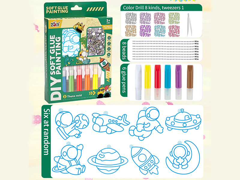 Space Series DIY Soft Glue Painting