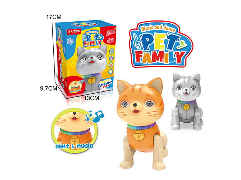 B/O Cat Toy With Light And Music