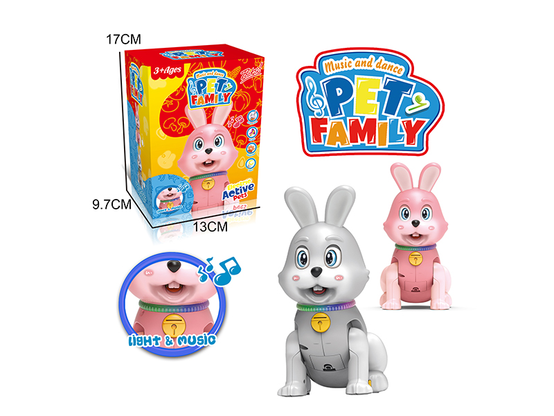 B/O Rabbit Toy With Light And Music