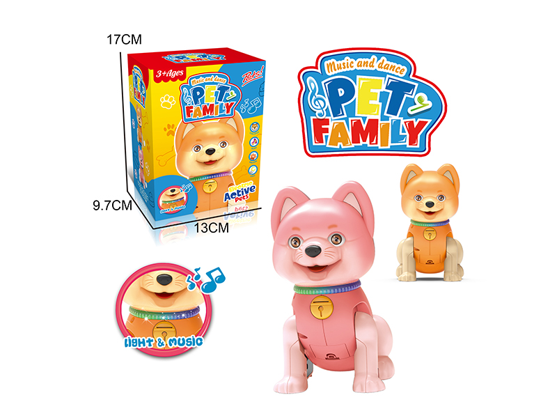 B/O Dog Toy With Light And Music