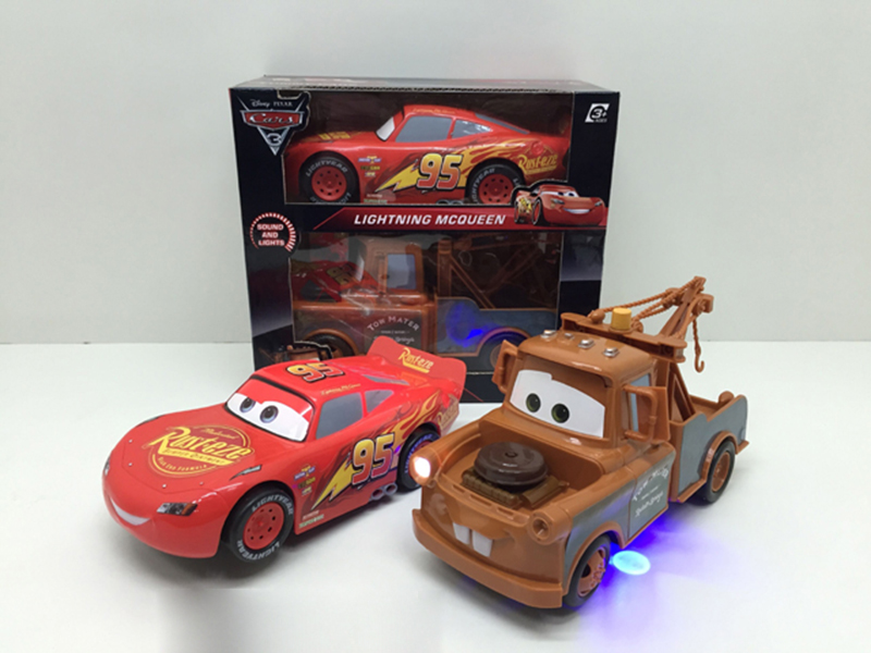 Cars 3 McQueen + Mater B/O Cars(With Lights And Music)