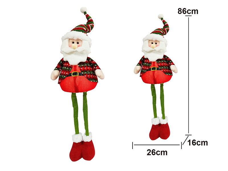Crafts Large Size Telescopic Santa Claus - Lights