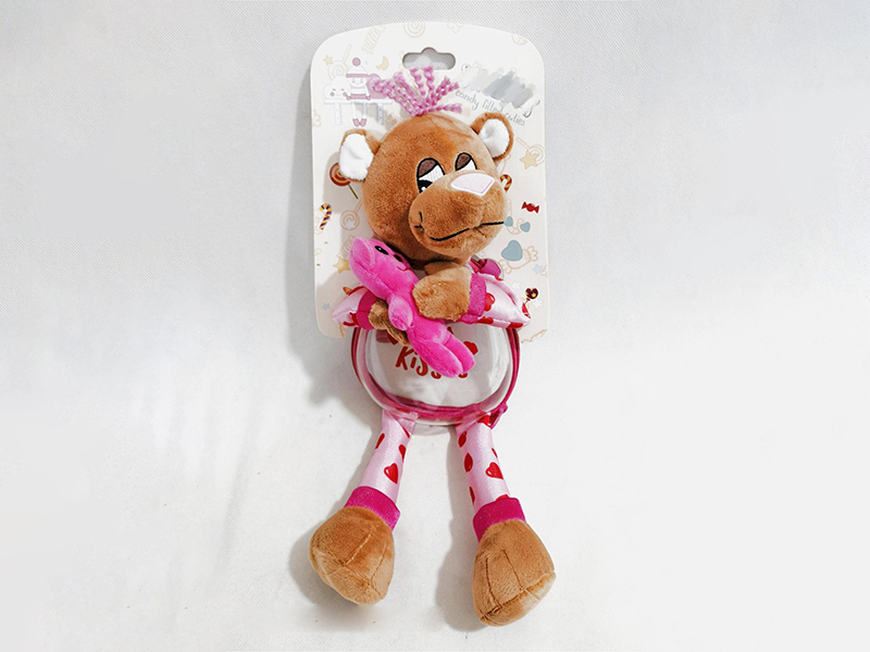 Plush Valentine's Day Bear Backpack Doll(Transparent Body,Can Hold Sugar, Can Stored)