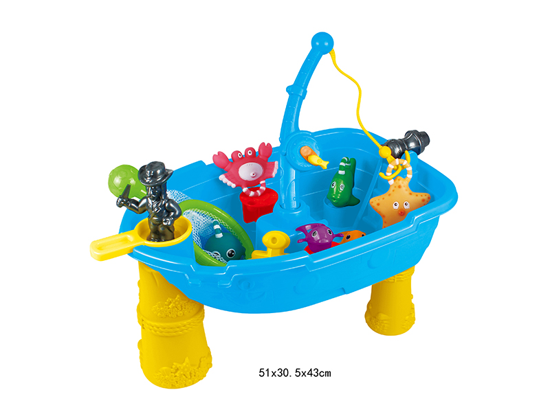 Beach Pirate Boat Fishing Table Toy