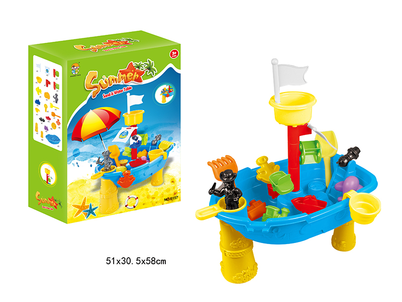 Pirate Ship Beach Table Toy Set