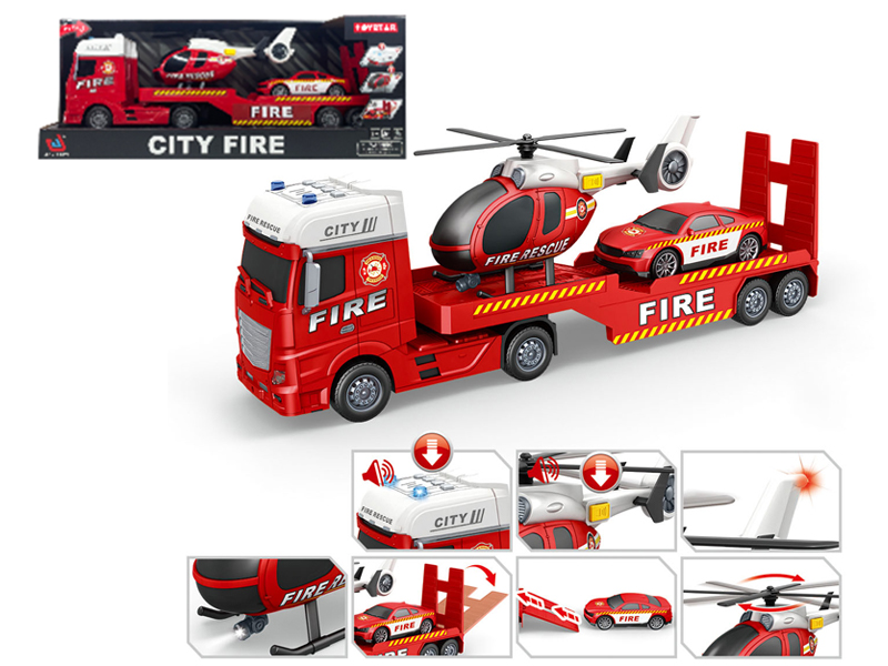 Fire Fighting Friction Transport Vehicle With Sound And Light