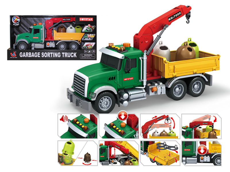 Friction Garbage Sorting Vehicle With Sound, Light, And Air Supply