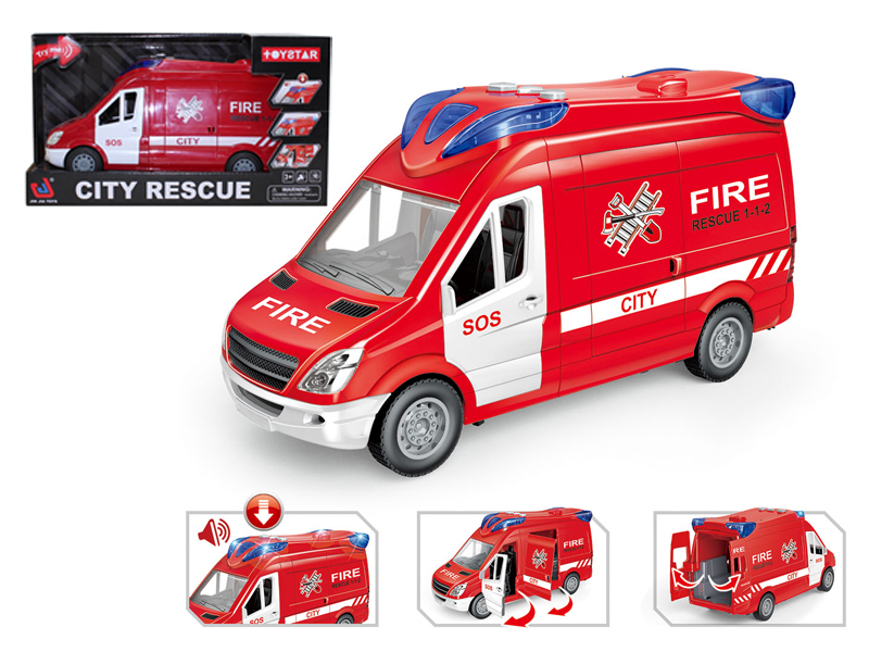 Friction Urban Fire Fighting Car
