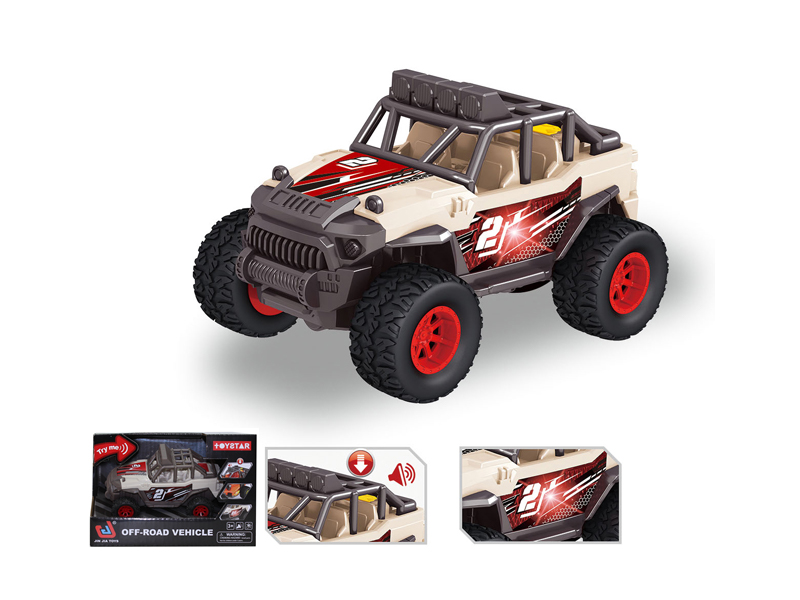 Pull Back Jeep Off-Road Vehicle With Sound And Light