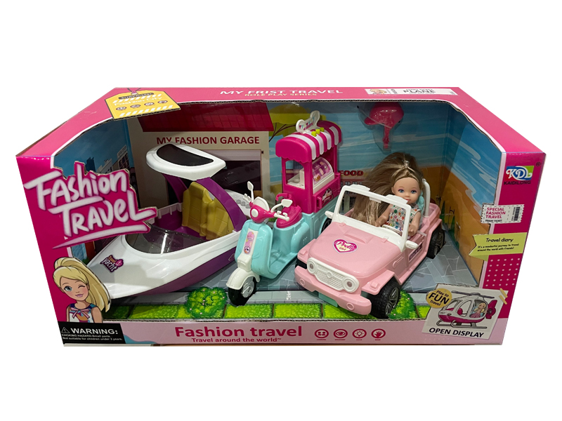 Doll Jeep/Motorcycle/Yacht Toy