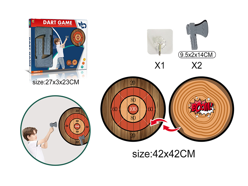 Double Sided Axe Target Fabric