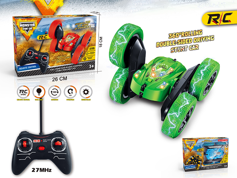 2.4G 4-Channel Remote Control Double-Sided Stunt Car With Auto Demo
