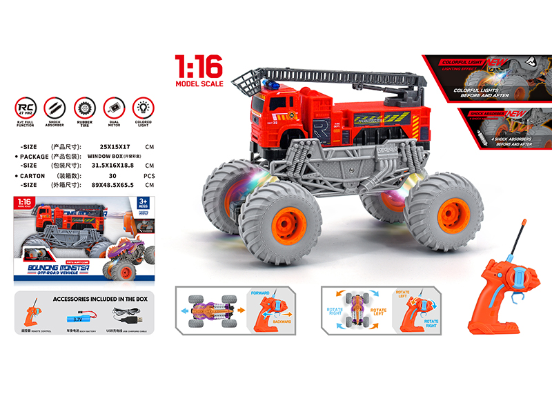 1:16 Remote Control Off-Road Fire Engine