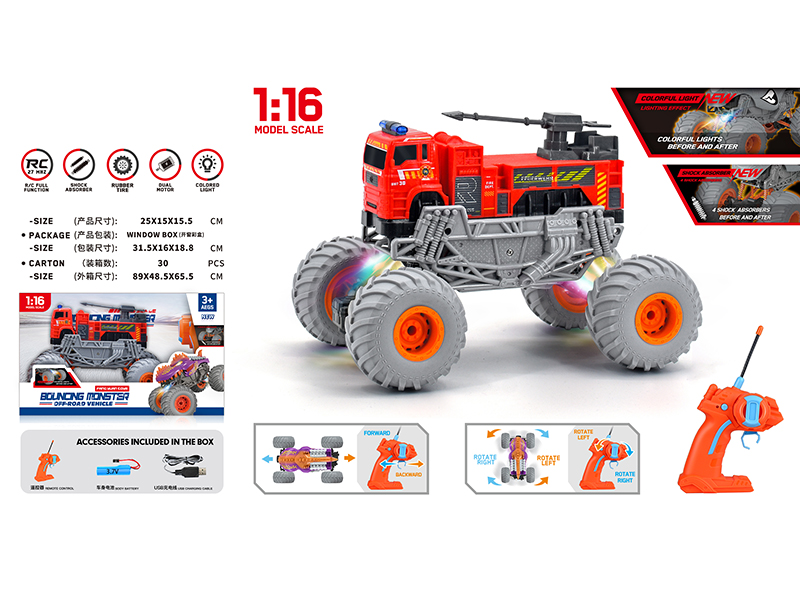 1:16 Remote Control Off-Road Fire Engine