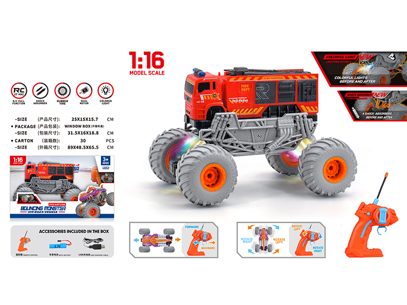 1:16 Remote Control Off-Road Fire Engine