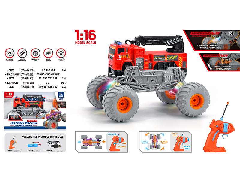 1:16 Remote Control Off-Road Fire Engine