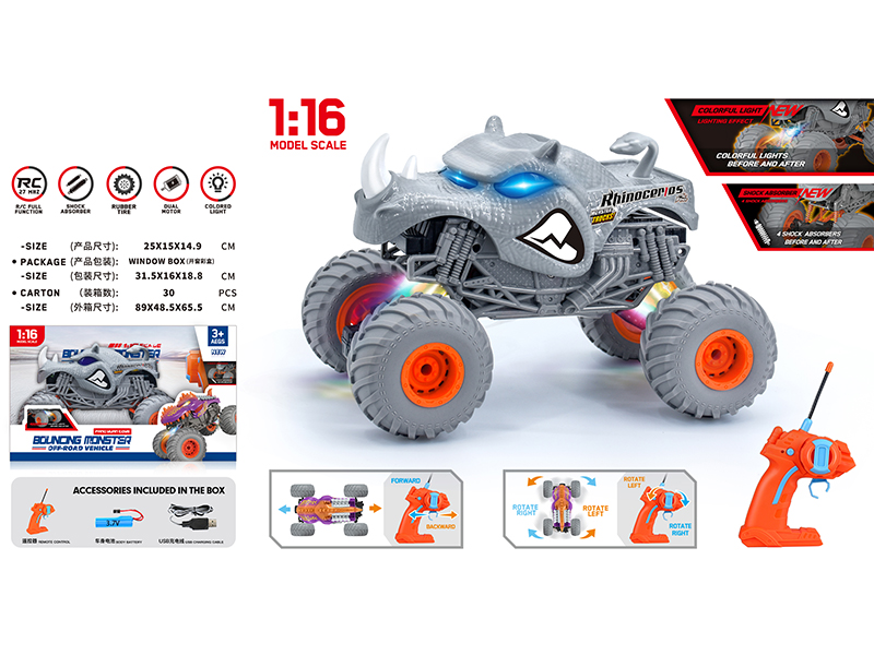 1:16 Remote Control Off-Road Rhino Truck