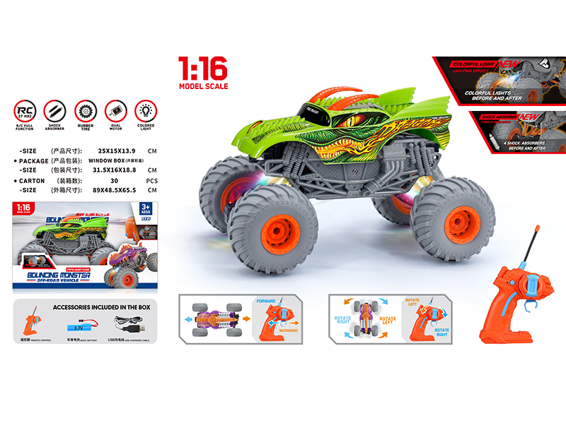 1:16 Remote Control Dragon Off-Road Vehicle