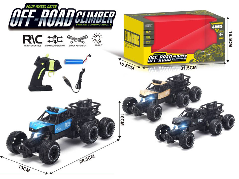 1:16 R/C Six Wheeled Alloy Vehicle With Light