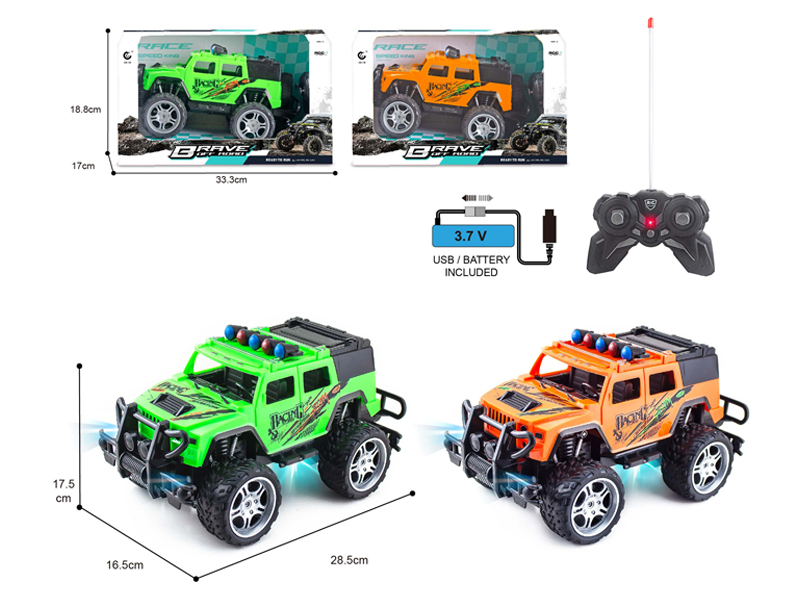 1:14 27MHz 4CH R/C Hummer Off-Road Racing Car With Light