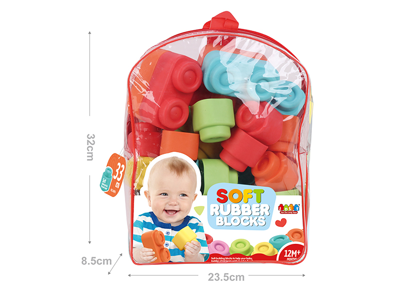 Soft Plastic Building Blocks 33pcs