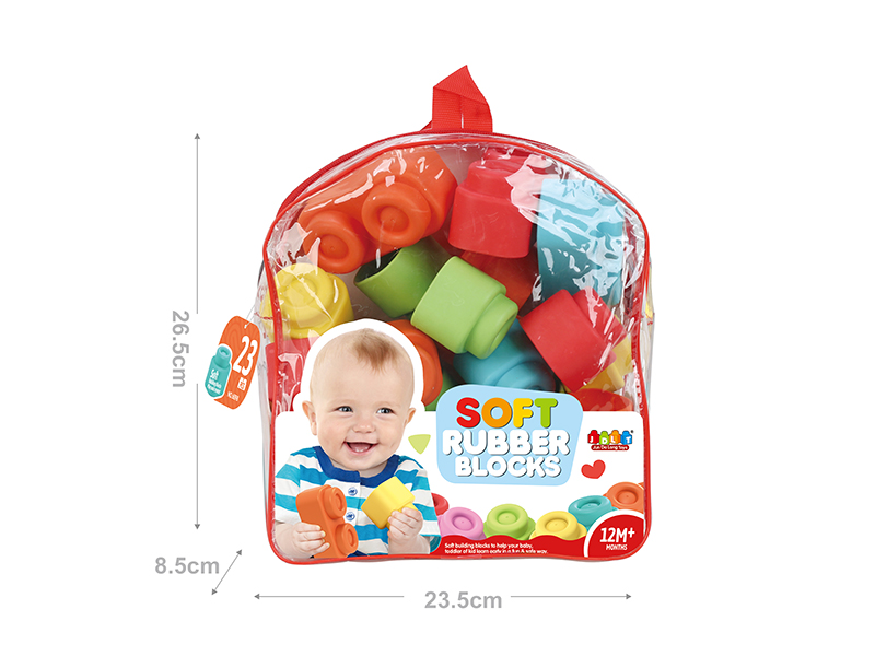 Soft Plastic Building Blocks 23pcs