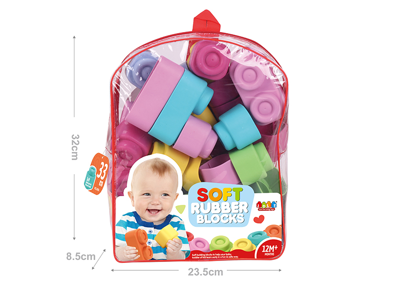 Soft Plastic Building Blocks 33pcs