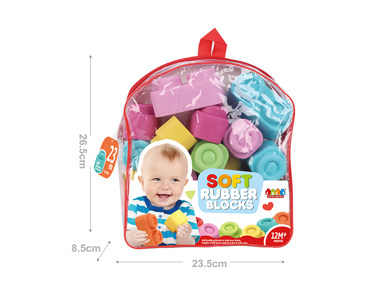 Soft Plastic Building Blocks 23pcs