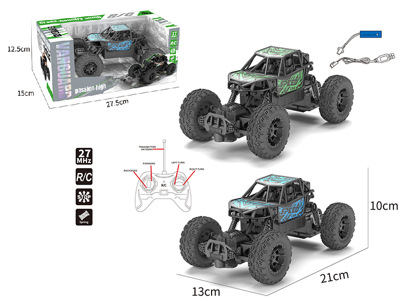 4-Channel Remote Control Cross-Country Climbing Car(Included Batteries)